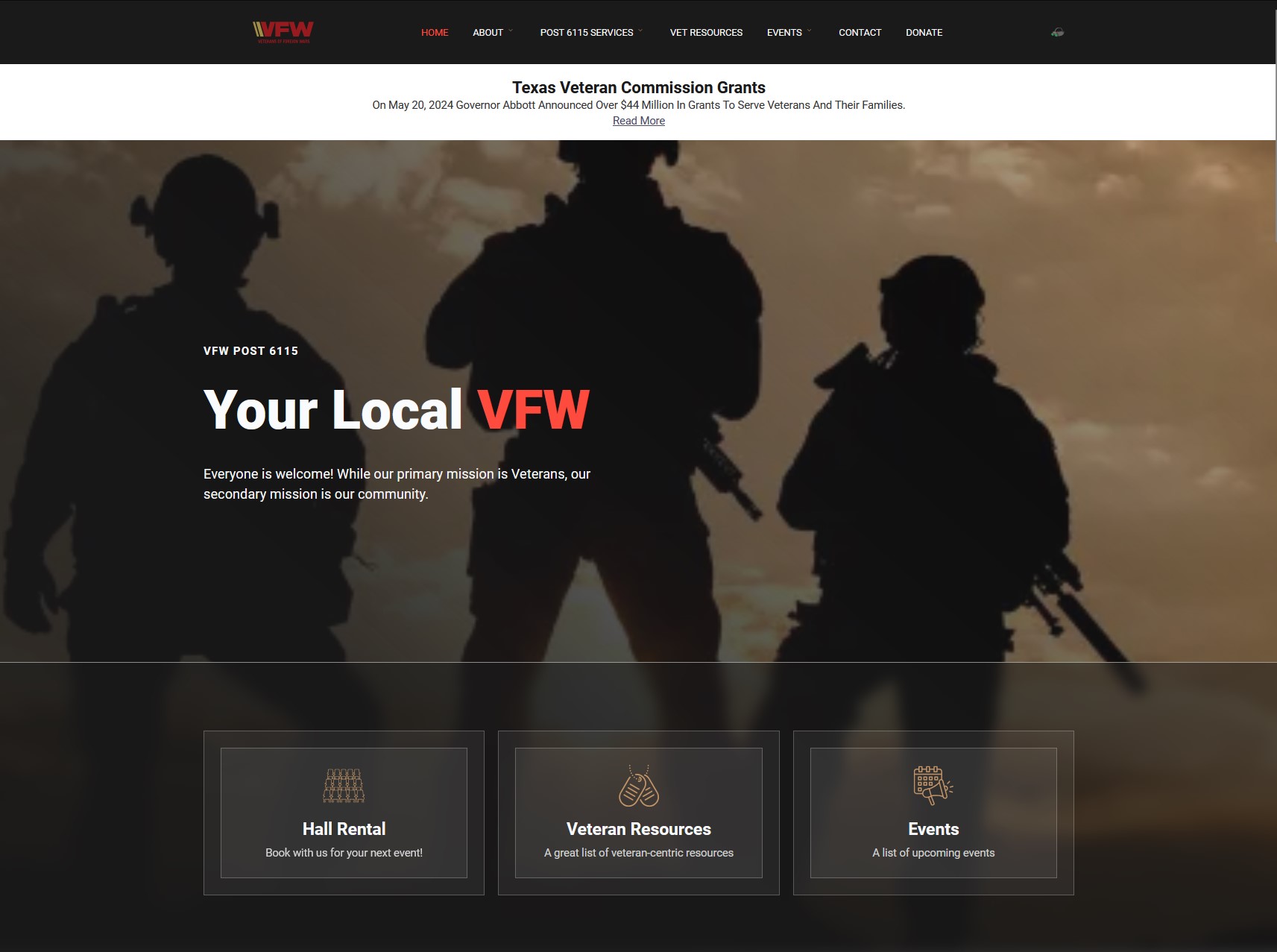 VFW6115 Website